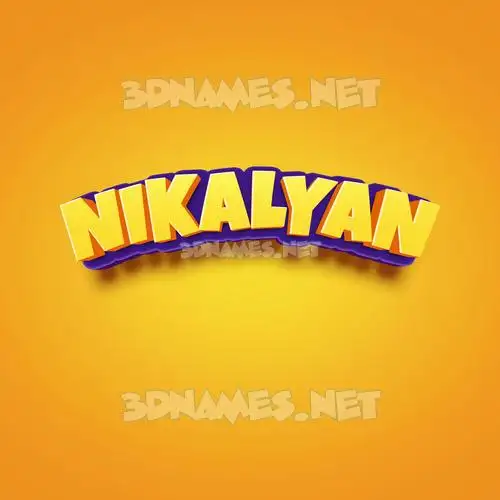 nikalyan in Orange Toon style - 3D name wallpaper nikalyan in Orange Toon style - 3D name wallpaper