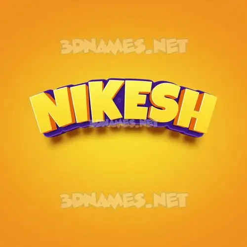 nikesh in Orange Toon style - 3D name wallpaper nikesh in Orange Toon style - 3D name wallpaper