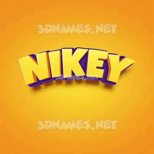 nikey in Orange Toon style - 3D name wallpaper nikey in Orange Toon style - 3D name wallpaper