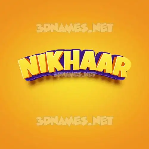 nikhaar in Orange Toon style - 3D name wallpaper nikhaar in Orange Toon style - 3D name wallpaper