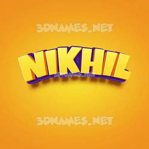 nikhil in Orange Toon style - 3D name wallpaper nikhil in Orange Toon style - 3D name wallpaper