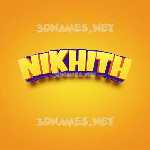 nikhith in Orange Toon style - 3D name wallpaper nikhith in Orange Toon style - 3D name wallpaper