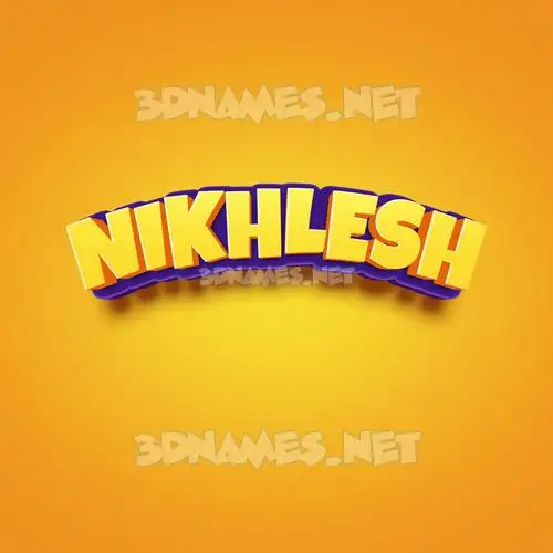 nikhlesh in Orange Toon style - 3D name wallpaper nikhlesh in Orange Toon style - 3D name wallpaper