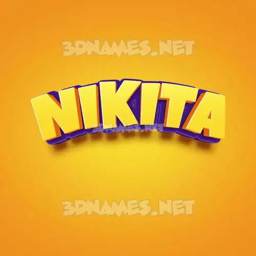 nikita in Orange Toon style - 3D name wallpaper nikita in Orange Toon style - 3D name wallpaper