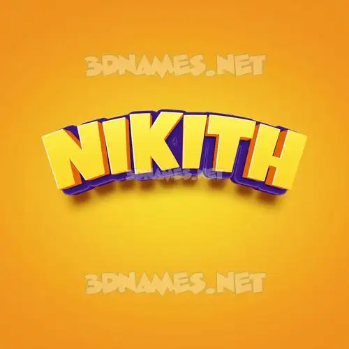 nikith in Orange Toon style - 3D name wallpaper nikith in Orange Toon style - 3D name wallpaper