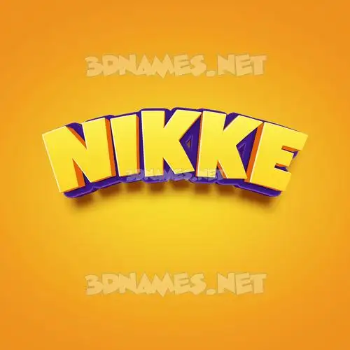 nikke in Orange Toon style - 3D name wallpaper nikke in Orange Toon style - 3D name wallpaper