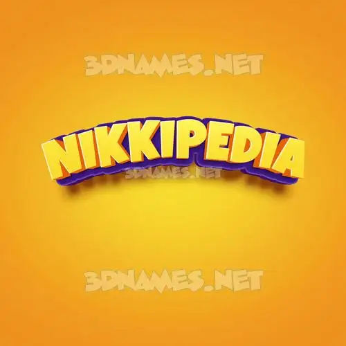 nikkipedia in Orange Toon style - 3D name wallpaper nikkipedia in Orange Toon style - 3D name wallpaper