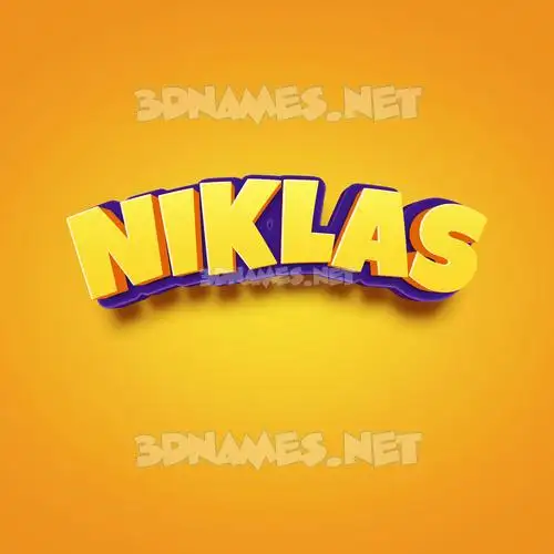 niklas in Orange Toon style - 3D name wallpaper niklas in Orange Toon style - 3D name wallpaper