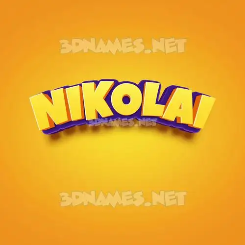 nikolai in Orange Toon style - 3D name wallpaper nikolai in Orange Toon style - 3D name wallpaper