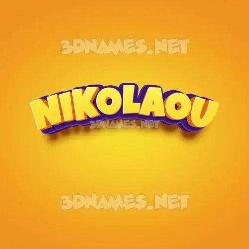 nikolaou in Orange Toon style - 3D name wallpaper nikolaou in Orange Toon style - 3D name wallpaper