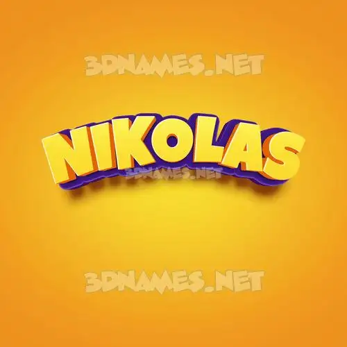 nikolas in Orange Toon style - 3D name wallpaper nikolas in Orange Toon style - 3D name wallpaper