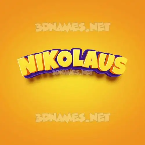 nikolaus in Orange Toon style - 3D name wallpaper nikolaus in Orange Toon style - 3D name wallpaper