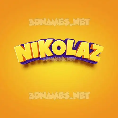 nikolaz in Orange Toon style - 3D name wallpaper nikolaz in Orange Toon style - 3D name wallpaper
