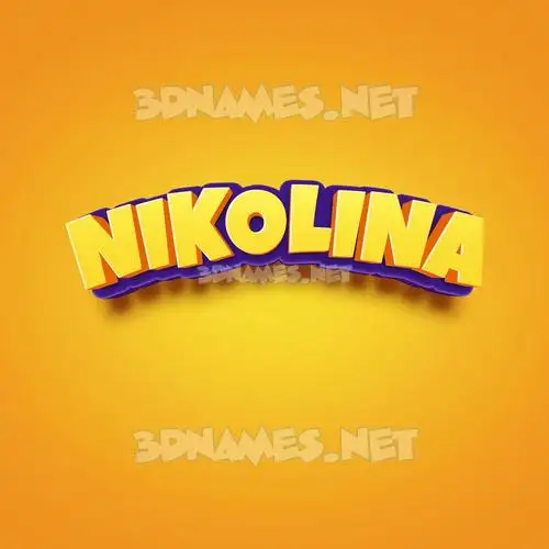 nikolina in Orange Toon style - 3D name wallpaper nikolina in Orange Toon style - 3D name wallpaper