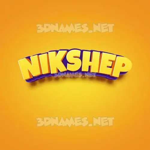nikshep in Orange Toon style - 3D name wallpaper nikshep in Orange Toon style - 3D name wallpaper