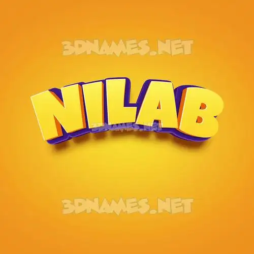 nilab in Orange Toon style - 3D name wallpaper nilab in Orange Toon style - 3D name wallpaper