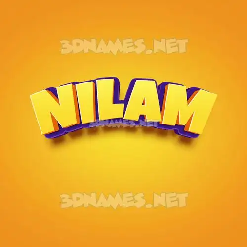 nilam in Orange Toon style - 3D name wallpaper nilam in Orange Toon style - 3D name wallpaper