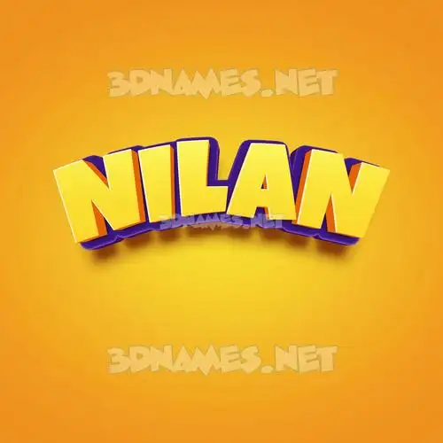 nilan in Orange Toon style - 3D name wallpaper nilan in Orange Toon style - 3D name wallpaper