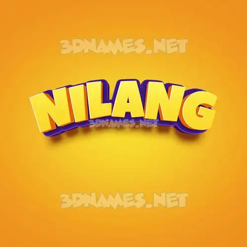 nilang in Orange Toon style - 3D name wallpaper nilang in Orange Toon style - 3D name wallpaper
