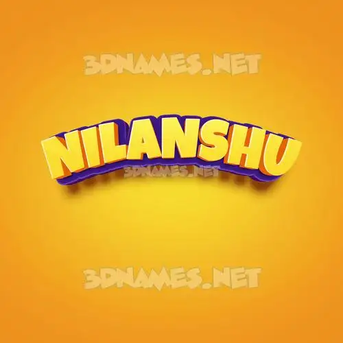 nilanshu in Orange Toon style - 3D name wallpaper nilanshu in Orange Toon style - 3D name wallpaper