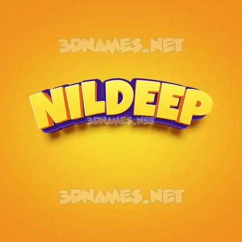 nildeep in Orange Toon style - 3D name wallpaper nildeep in Orange Toon style - 3D name wallpaper