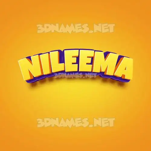 nileema in Orange Toon style - 3D name wallpaper nileema in Orange Toon style - 3D name wallpaper