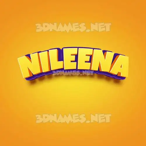 nileena in Orange Toon style - 3D name wallpaper nileena in Orange Toon style - 3D name wallpaper