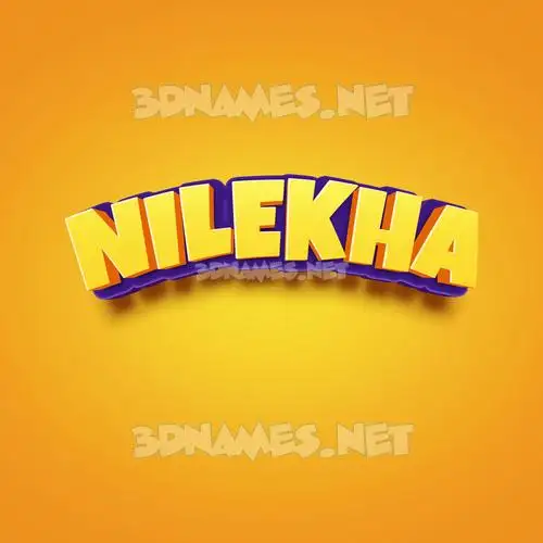 nilekha in Orange Toon style - 3D name wallpaper nilekha in Orange Toon style - 3D name wallpaper