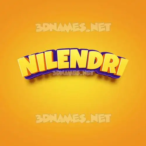 nilendri in Orange Toon style - 3D name wallpaper nilendri in Orange Toon style - 3D name wallpaper