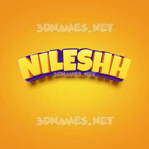 nileshh in Orange Toon style - 3D name wallpaper nileshh in Orange Toon style - 3D name wallpaper