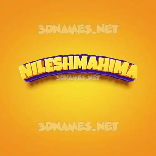 nileshmahima in Orange Toon style - 3D name wallpaper nileshmahima in Orange Toon style - 3D name wallpaper
