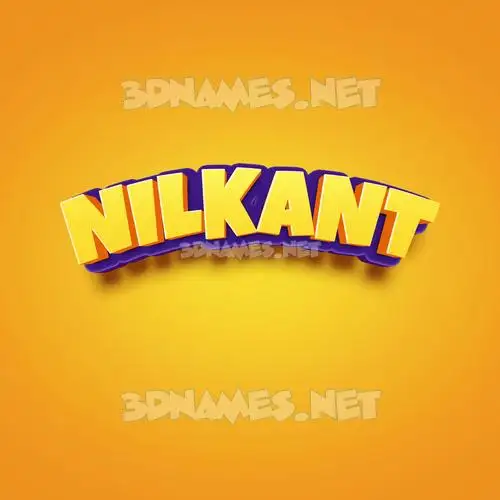 nilkant in Orange Toon style - 3D name wallpaper nilkant in Orange Toon style - 3D name wallpaper