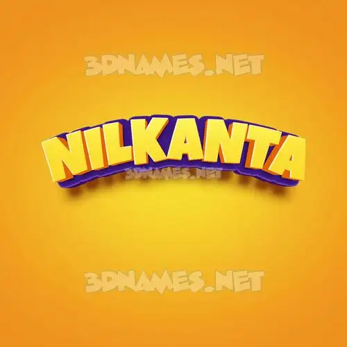 nilkanta in Orange Toon style - 3D name wallpaper nilkanta in Orange Toon style - 3D name wallpaper