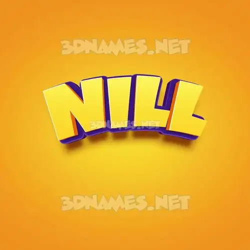 nill in Orange Toon style - 3D name wallpaper nill in Orange Toon style - 3D name wallpaper