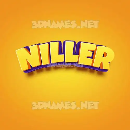 niller in Orange Toon style - 3D name wallpaper niller in Orange Toon style - 3D name wallpaper