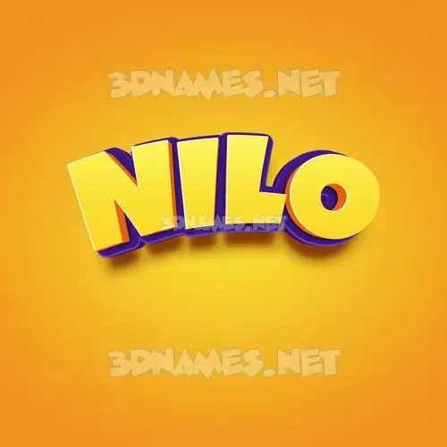 nilo in Orange Toon style - 3D name wallpaper nilo in Orange Toon style - 3D name wallpaper