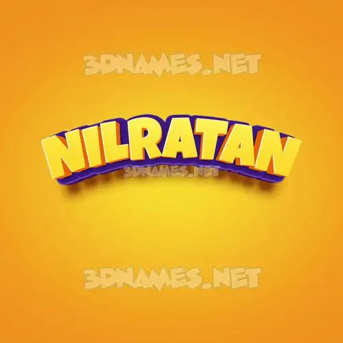 nilratan in Orange Toon style - 3D name wallpaper nilratan in Orange Toon style - 3D name wallpaper