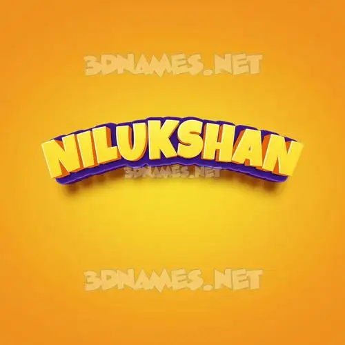 nilukshan in Orange Toon style - 3D name wallpaper nilukshan in Orange Toon style - 3D name wallpaper
