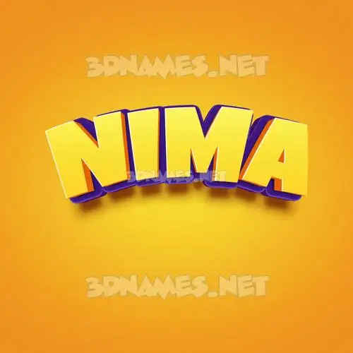 nima in Orange Toon style - 3D name wallpaper nima in Orange Toon style - 3D name wallpaper