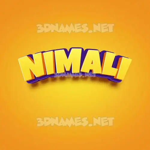 nimali in Orange Toon style - 3D name wallpaper nimali in Orange Toon style - 3D name wallpaper