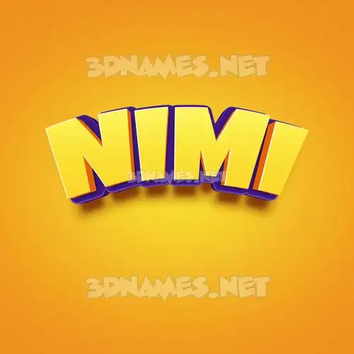 nimi in Orange Toon style - 3D name wallpaper nimi in Orange Toon style - 3D name wallpaper