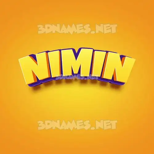 nimin in Orange Toon style - 3D name wallpaper nimin in Orange Toon style - 3D name wallpaper