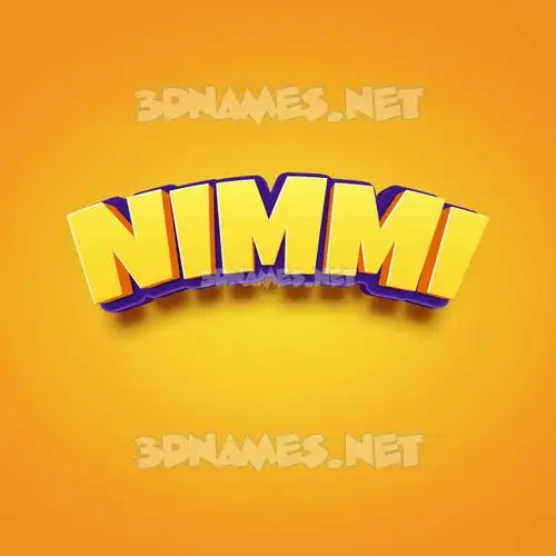 nimmi in Orange Toon style - 3D name wallpaper nimmi in Orange Toon style - 3D name wallpaper