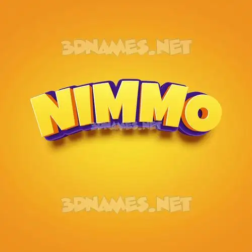 nimmo in Orange Toon style - 3D name wallpaper nimmo in Orange Toon style - 3D name wallpaper