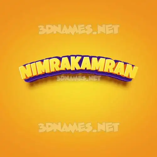 nimrakamran in Orange Toon style - 3D name wallpaper nimrakamran in Orange Toon style - 3D name wallpaper