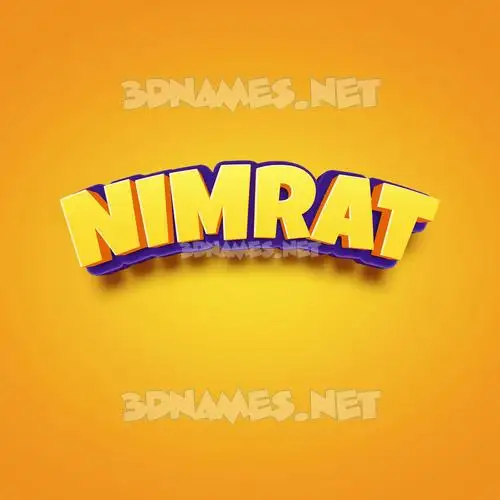 nimrat in Orange Toon style - 3D name wallpaper nimrat in Orange Toon style - 3D name wallpaper