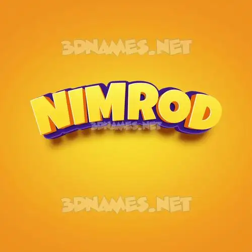 nimrod in Orange Toon style - 3D name wallpaper nimrod in Orange Toon style - 3D name wallpaper