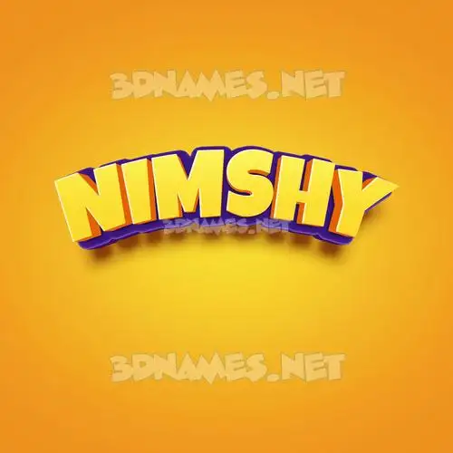 nimshy in Orange Toon style - 3D name wallpaper nimshy in Orange Toon style - 3D name wallpaper