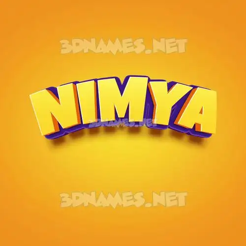 nimya in Orange Toon style - 3D name wallpaper nimya in Orange Toon style - 3D name wallpaper