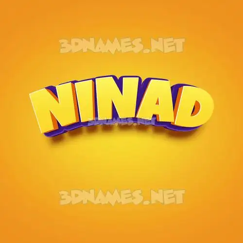 ninad in Orange Toon style - 3D name wallpaper ninad in Orange Toon style - 3D name wallpaper